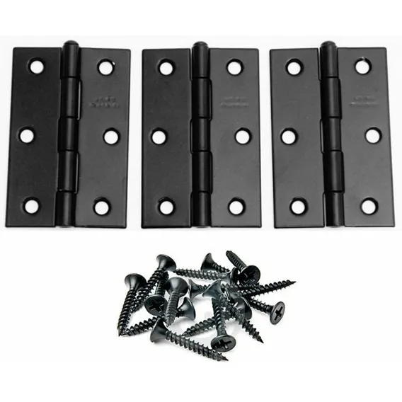Dobradiça Ferro Preto 3 3 Pc [ 626306 ] - Uniao Foto 1