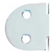 Dobradiça Inox 4 Furos Arredondada 39x37x2mm Foto mini 2