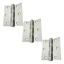 Dobradiça Inox Com Rolamento Escovada 3 X 2,5 Kit 3 Unidades Foto  mini 1