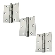 Dobradiça Inox Com Rolamento Escovada 3 X 2,5 Kit 3 Unidades Foto  mini 1