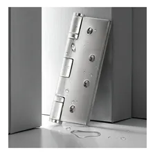 Dobradiça Inox Escovada 4x3 Com Rolamento Blindada Reforçada Foto mini 2