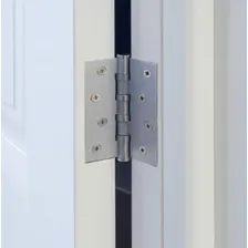Dobradiça Inox Escovada 4x3 Com Rolamento Blindada Reforçada Foto mini 3