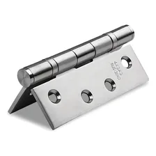 Dobradiça Inox Escovada 4x3 Com Rolamento Blindada Reforçada Foto mini 1