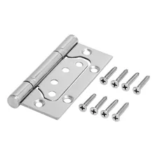Dobradiça Inox Polido Sobrepor Carp 4 X 3 X 2.3mm Kit 21 Pçs Cromado Foto mini 3