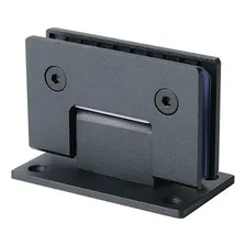 Dobradiça Inox Preta 180° 1012 Porta E Box Vid/vid Gv48 Poli Foto mini 1
