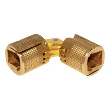 Dobradica Invisivel Cilindrica Latao 10mm Dourada Hardt Uni Foto mini 4