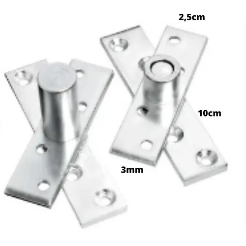Dobradiça P Porta Pivotante 100kgs Inox #ferragensprime Foto 1