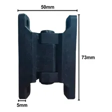 Dobradiça Plástica Universal C/ Mola - 73mm Foto mini  2