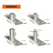 Dobradiça Porta Pivotante 150kg Pivô Inox 304 RR Inox Foto mini  2