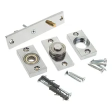 Dobradiça Porta Pivotante C/ Rolamento Cromada União Mundial Foto mini 2