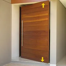 Dobradiça Porta Pivotante C/ Rolamento Cromada União Mundial Foto mini 3