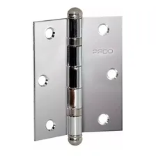 Dobradiça Rolamento Aço Cromado Sm Porta Pado C/ 3 Pçs Foto  mini 1