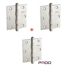 Dobradiça Rolamento Aço Escovado Porta Sm 3025 Pado C/ 3 Pçs Foto mini 3