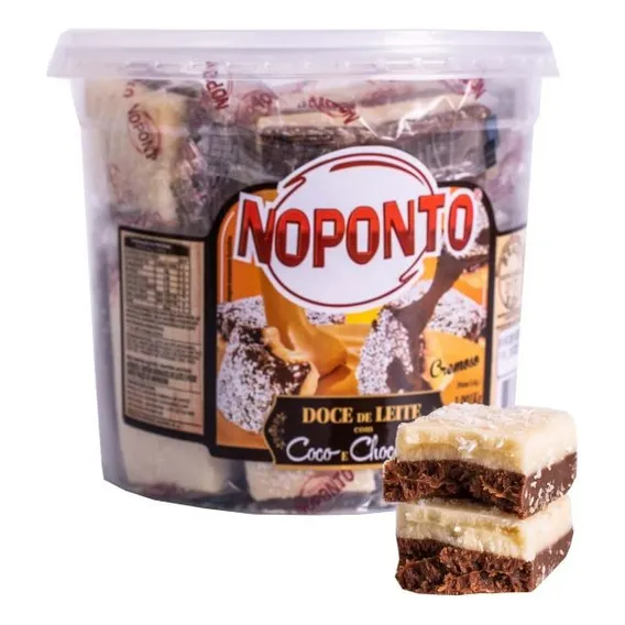 Doce De Leite C/ Coco E Chocolate Noponto C/ 20unidades Foto 1
