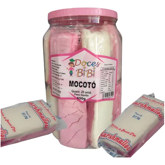 Doce Geleia De Mocot贸 Pote Com 20 Unidades 650g Marshmallow Foto 1