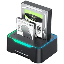 Dock Station Dual Hd Ssd Sata 2.5 E 3.5 Usb 3.0 Botão Clone Foto mini  2