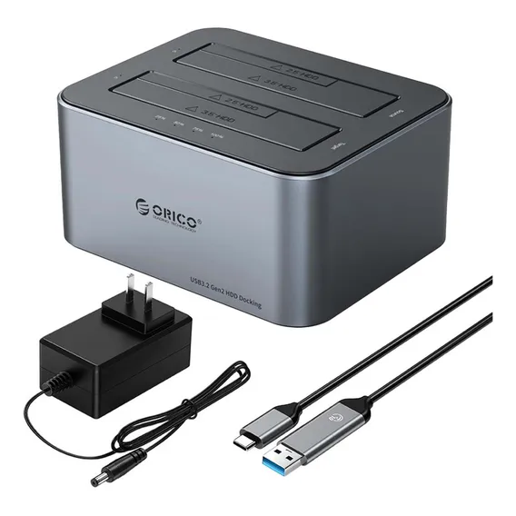 Dock Station Orico Sata 2,5 3,5 Clone Usb 3.2 Usb C 5gbps Foto 1