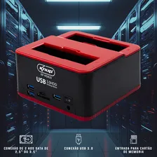 Dock Station P/ 2 Hd Usb 3.0 Sata 2,5'' E 3,5' E-sata Foto mini  3