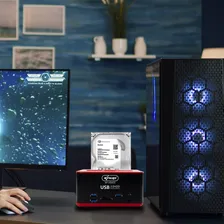 Dock Station P/ 2 Hd Usb 3.0 Sata 2,5'' E 3,5' E-sata Foto mini  2