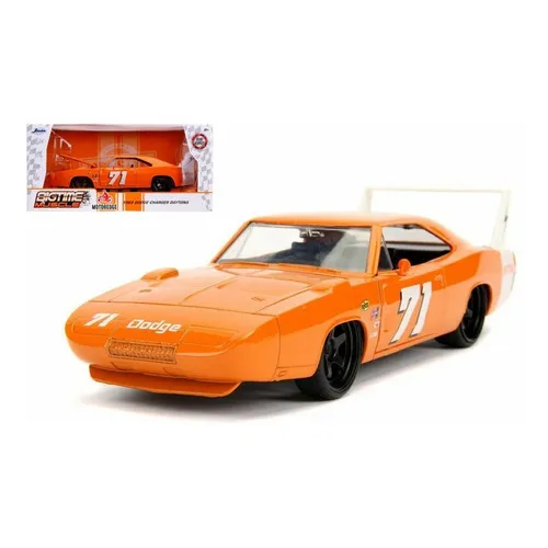 Dodge Charger Daytona 1969 Laranja 1:24 Jada Big Muscle Foto 1