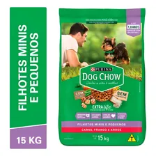 Dog Chow Filhotes Raças Pequenas Carne/frango/arroz 15 Kg Foto mini 1