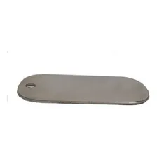 Dog Tag Militar Placas Para Gravação Em Inox 304 100u Cor Cinza Foto mini 3