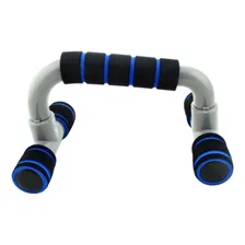Dois Apoios Para Flexão Simples Azul Com Base Antiderrapante Foto mini  2