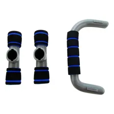 Dois Apoios Para Flexão Simples Azul Com Base Antiderrapante Foto mini  3