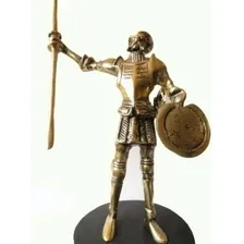 Dom Quixote Em Bronze Estátua Estatueta Maravilhosa Cor Dourado-escuro Foto  mini 1