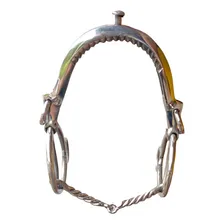 Doma Cortadeira Freio Bridão Argolão Inox Cavalo Foto mini 3