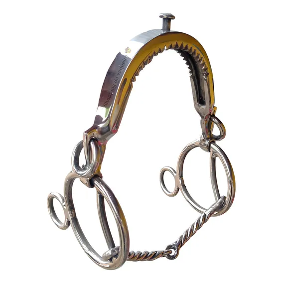 Doma Cortadeira Freio Bridão Argolão Inox Cavalo Foto 1