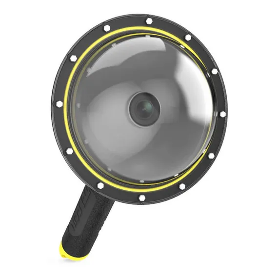 Dome para Dji Osmo Action 5 4 3 Com Gatilho e Bastão Flutuante Telesin Foto 1