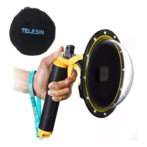 Dome Telesin 6 Pol Gopro Hero 8 Black Com Gatilho Foto 1