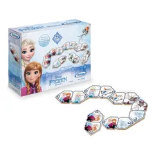 Dominó Frozen Disney 28 Peças Xalingo Foto  mini 1