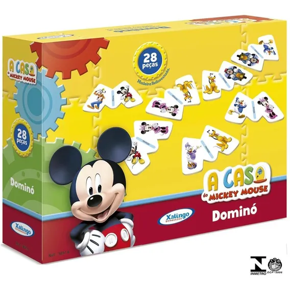 Domin贸 Mickey House Disney 28 Pe莽as Madeira 1897.6 Xalingo Foto 1