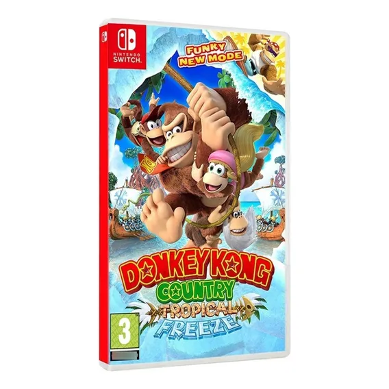 Donkey Kong Country Tropical Freeze Nintendo Switch. Físico Foto 1