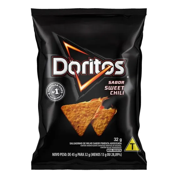 Doritos Sweet Chili Elma Chips Pequeno Kit 7 Pacotes Atacado Foto 1