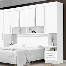 Dormitório Completo Georgia Ja Branco Para Cama Box 1,38m Foto mini  3