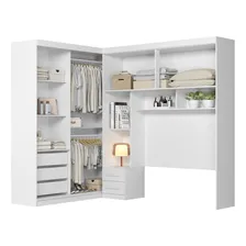 Dormitorio Modulado Casal 6 Portas Fl0270 Branco Moval Foto mini  2