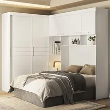 Dormitorio Modulado Casal 6 Portas Fl0270 Branco Moval Foto  mini 1
