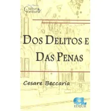 Dos Delitos E Das Penas de Cesare Beccaria Editora Edijur Foto mini 1