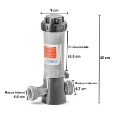Dosador De Cloro Automático Nautilus Para Piscinas E Poços Foto mini  2