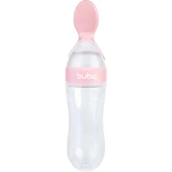 Dosador De Silicone Para Papinha Bebê 6m+ Buba Cor Rosa-claro Foto 1