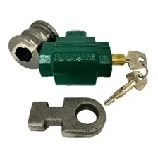 Dovale cadeado de aço para porta de enrolar com chave tetra dovale cor verde Foto mini 2