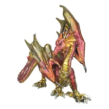 Dragão Escultura Dragão Em Resina 20,5x25x10cm Cor Lilás/dourado Foto mini 2