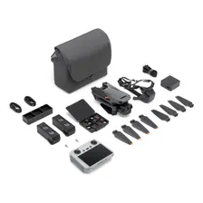 Drone DJI Drone DJI Mavic 3 Pro Fly More Combo (DJI RC-Basic) Fly More Combo com câmera dupla 5,1 K cinza escuro 3 baterias Foto mini 4