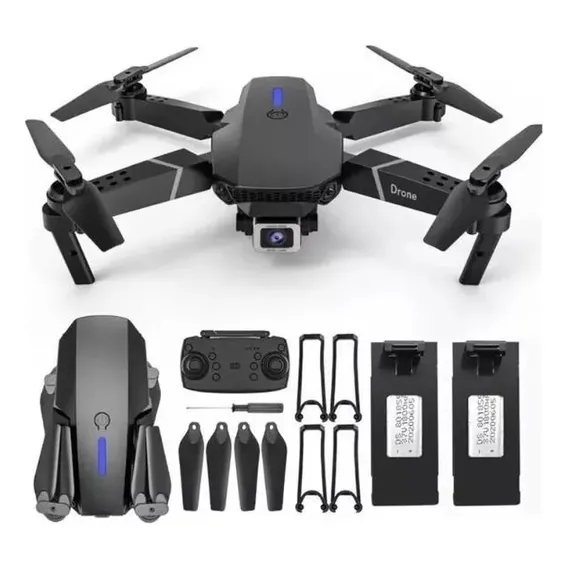 Drone E88 Profissional Câmera Fotografia Aérea Preto Foto 1