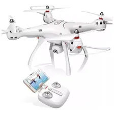 Drone Syma X8Pro com câmera HD branco 2.4GHz 1 bateria Foto mini 4