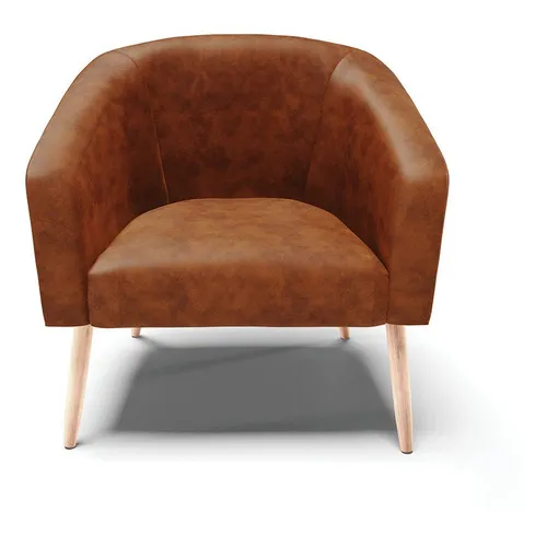 D'Rossi Premium Stella - Poltrona Sala Estar, Poltrona Sala Jantar tela corano color marrom Foto 1