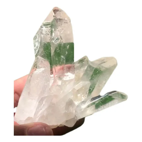 Drusa De Cristal Branco Transparente C/ Pontas Brutas Foto 1